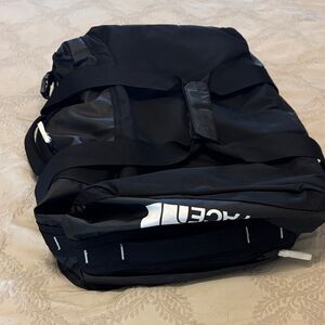 The North Face Black and White Duffel Bag